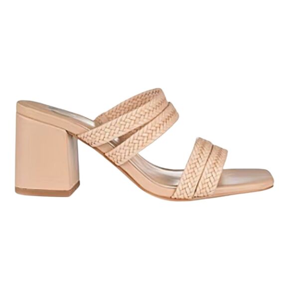 Journee Collection Women's Size 8 Natia Heeled Sandals Tan 8M - Picture 1 of 12